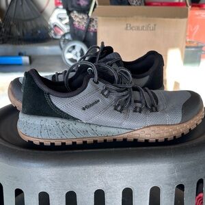 Columbia Gray and Black Sneakers with Tan Sole